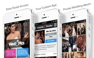 Wedding RSVP website on a mobile device