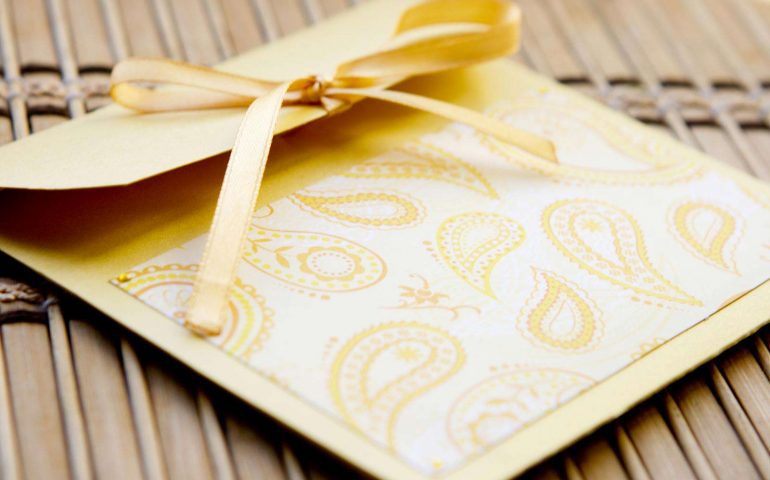 wedding RSVP envelope