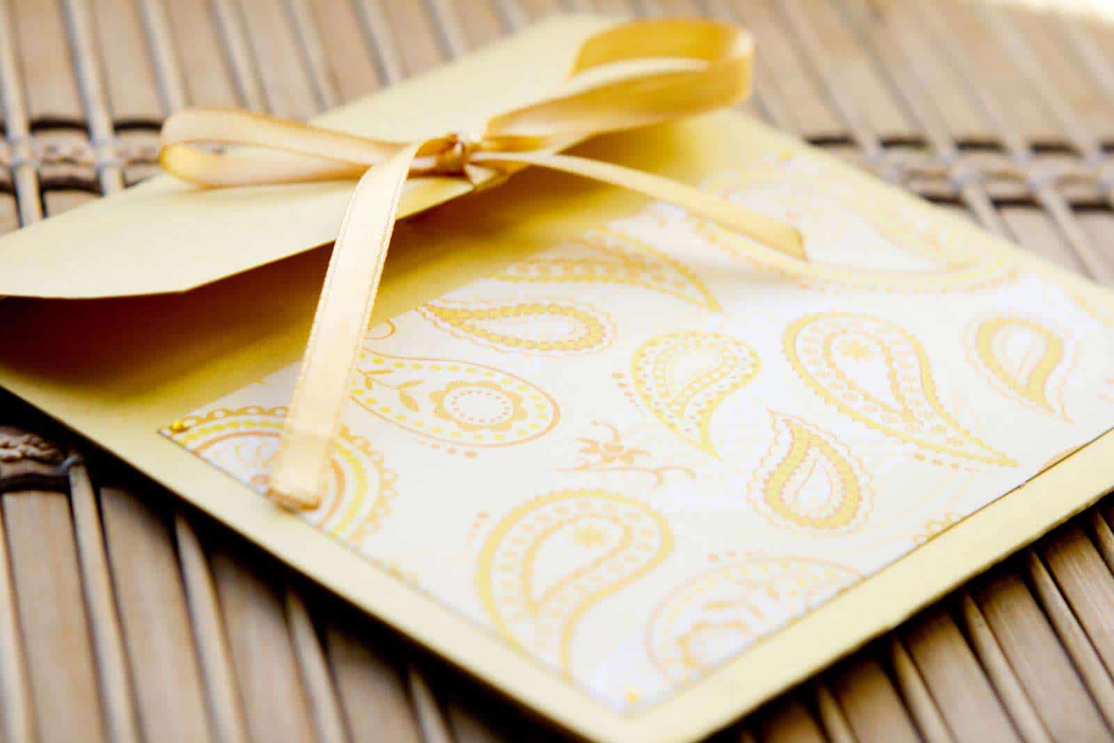 wedding RSVP envelope