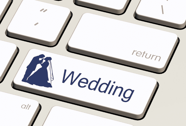 Digital wedding RSVP