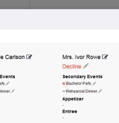 Edit my online RSVP 