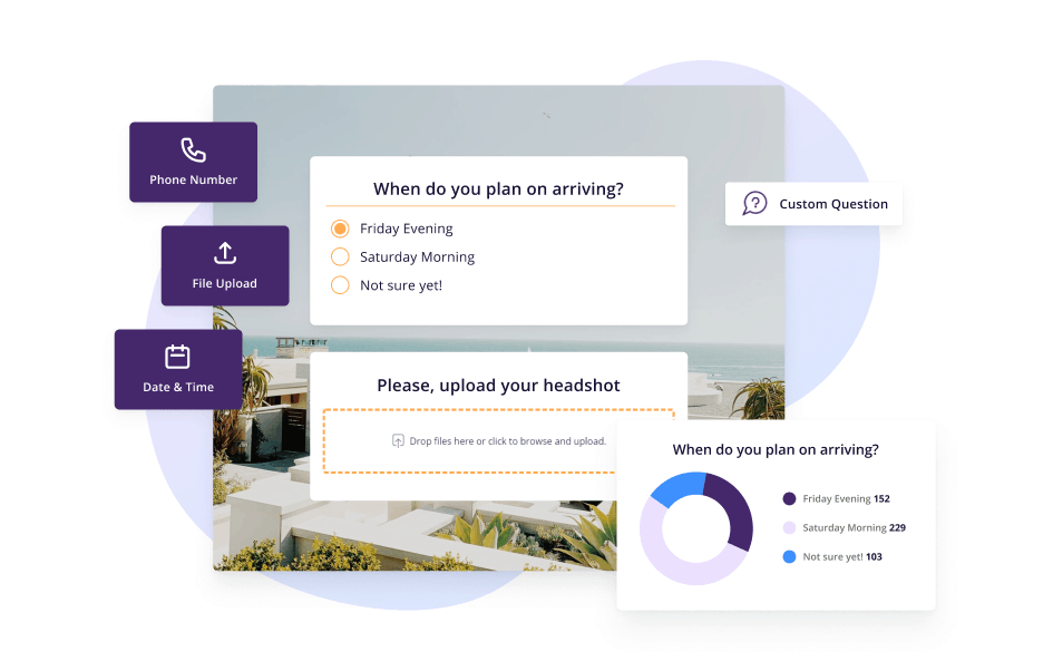 Event registration made simple with custom questions