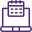 Laptop displaying online appointment scheduling software