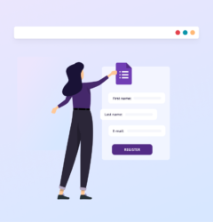 Character creates event registration using Google Forms