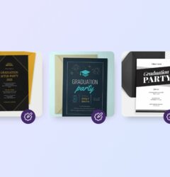 3 examples of graduation invitation templates