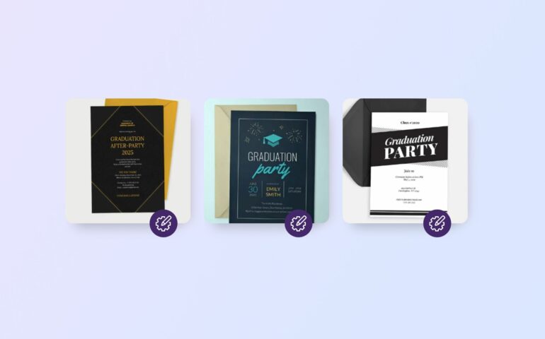 3 examples of graduation invitation templates