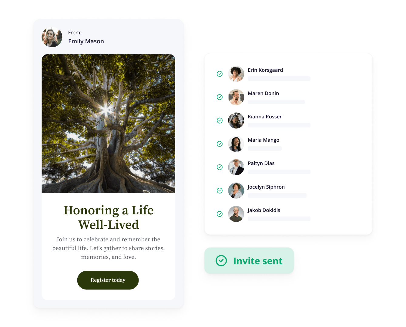 Celebration of life invitations made simple