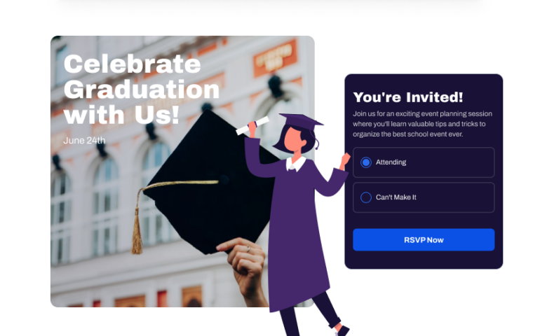 Make graduation party planning easy with RSVPify