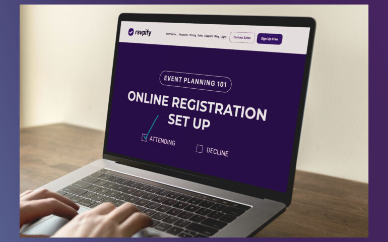 Learn how to set up online registration for an event