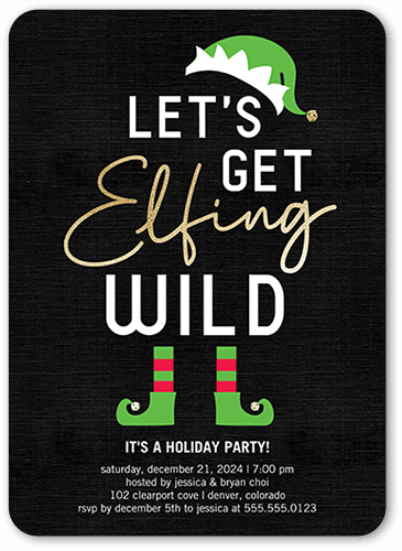 Holiday party invite wording funny