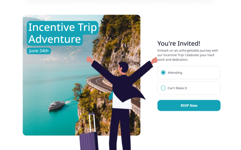 Plan an incentive trip with RSVPify
